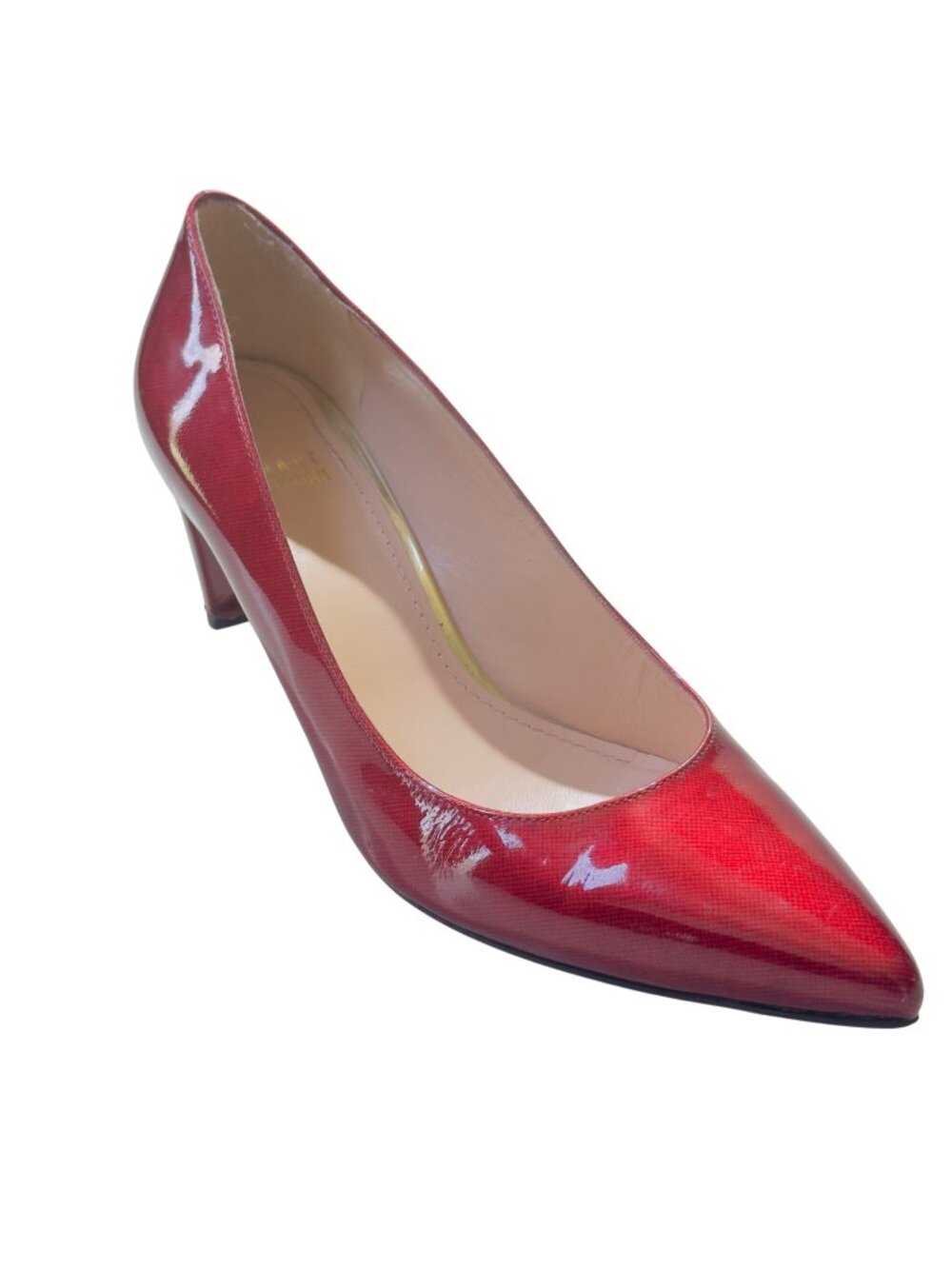 STUART WIETZMAN Women's Red Patent Leather High Heel Pumps Size 8M